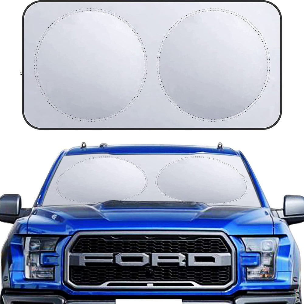 Car Windshield Fits All Cars Sun Shade, Blocks UV Rays, MAVRS Genuine Sun Visor Protector, Sunshade Keeps Your Vehicle Cool and Damage Free, Easy to Use, Fits Windshields of Various Sizes