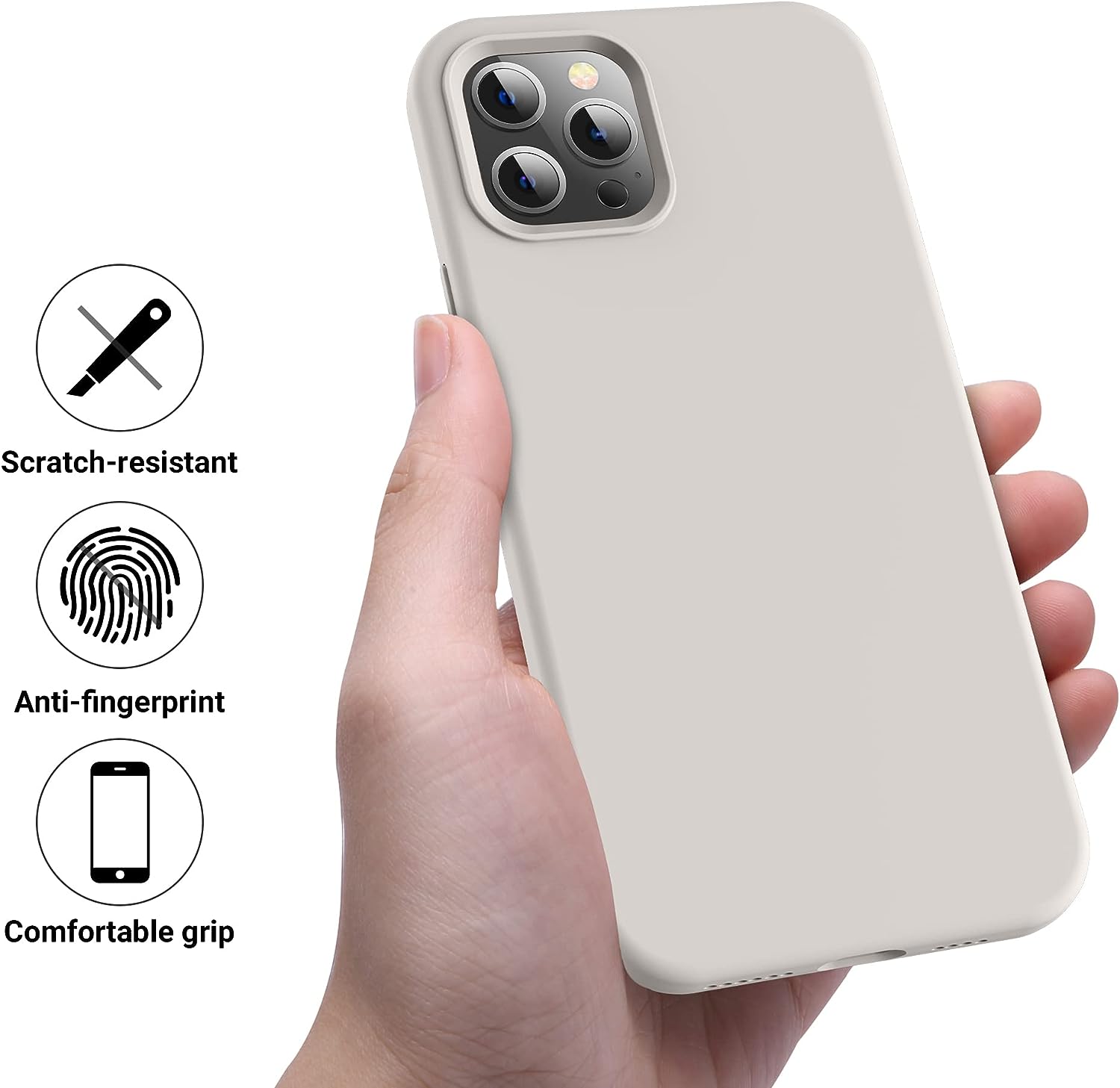 MAVRS Compatible with iPhone 12 Pro Max Case 6.7 inch(2020),[Silky and Soft Touch Series] Premium Soft Liquid Silicone Rubber Full-Body Protective Bumper Case for iPhone 12 Pro Max